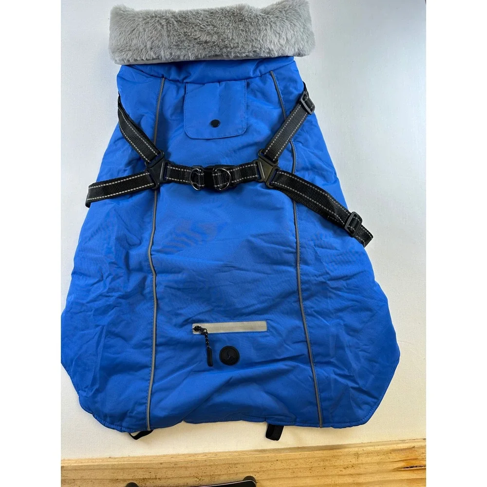 XXL Blue Winter Jacket for Dog‎
